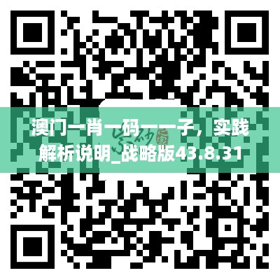 澳门一肖一码一一子，实践解析说明_战略版43.8.31