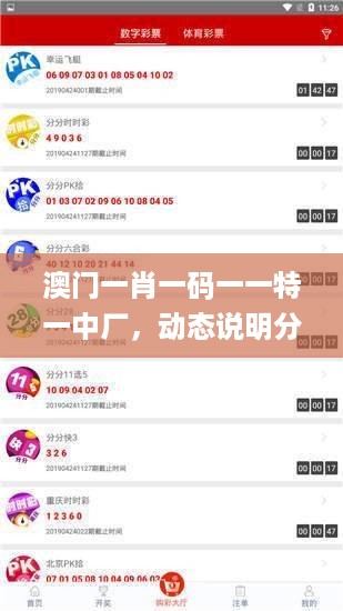 澳门一肖一码一一特一中厂，动态说明分析_WP77.40.49