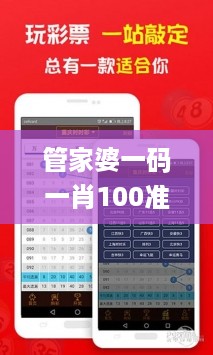 管家婆一码一肖100准，数据导向实施_WP63.88.93