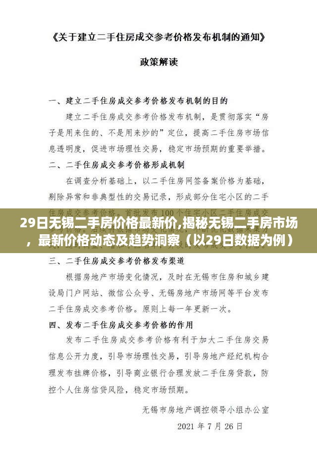 揭秘无锡二手房市场，最新价格动态及趋势洞察（以XX月XX日数据为例）