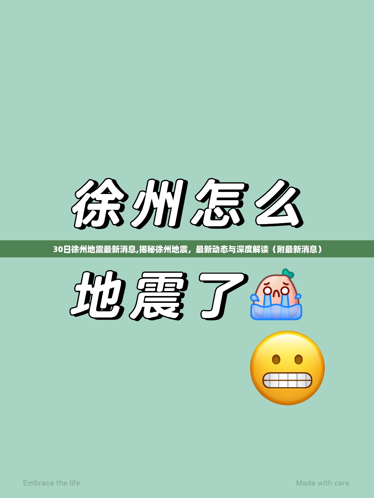 揭秘徐州地震最新动态，深度解读与最新消息（附详细报道）
