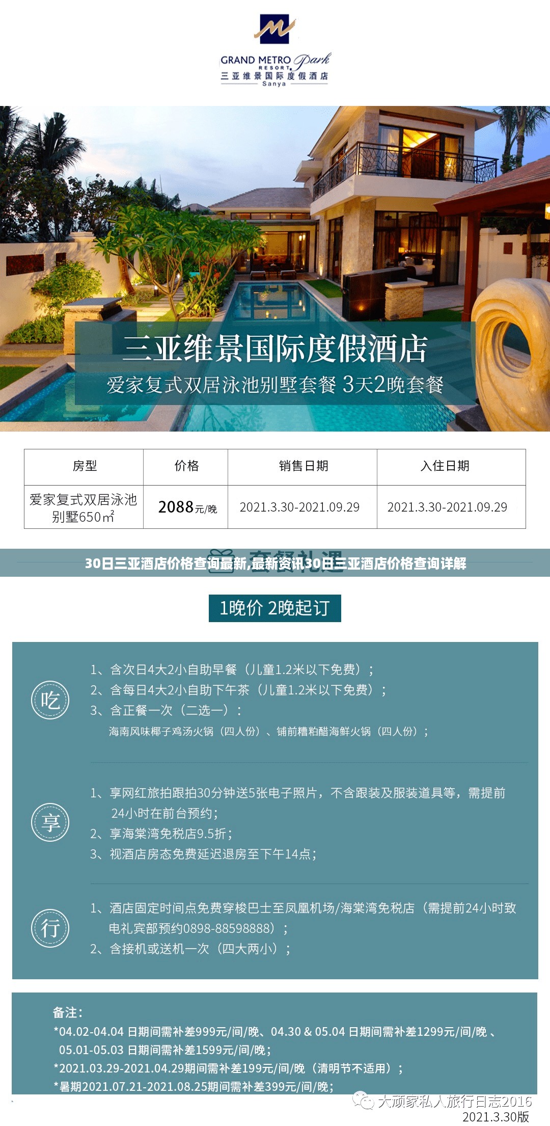 最新资讯，三亚酒店价格查询详解，30日价格一览