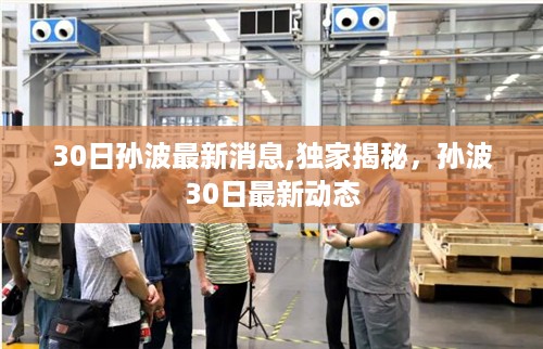 独家揭秘，孙波最新动态报道，最新消息揭晓