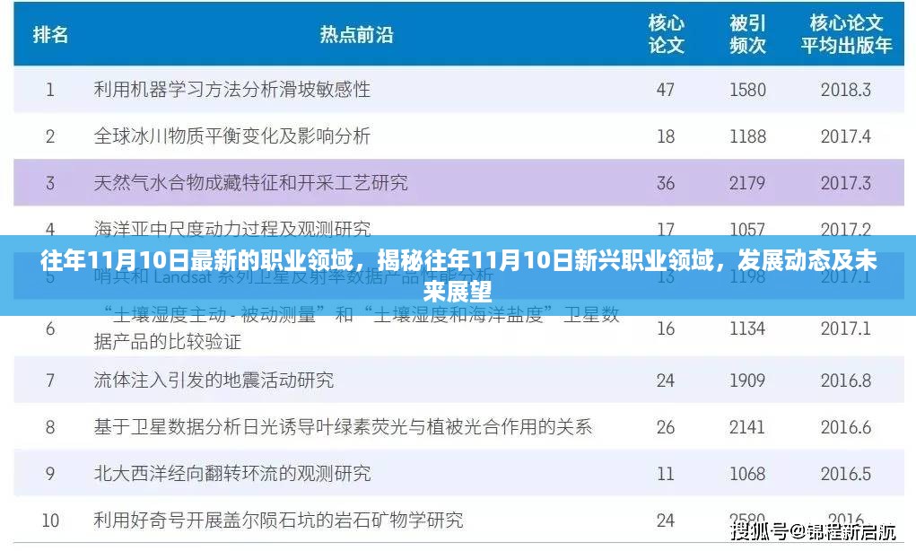 揭秘新兴职业领域，发展动态、未来展望及历年11月10日的最新趋势分析