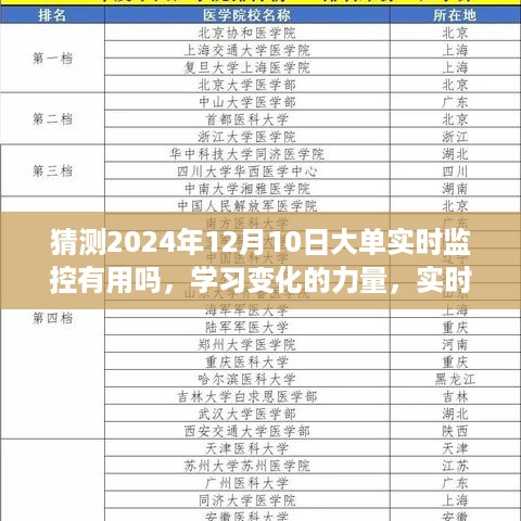 实时掌控未来，揭秘大单监控的力量与成就感的飞跃之路（2024年12月10日）