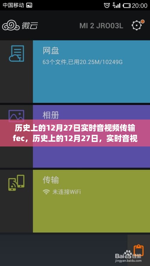 历史上的12月27日，实时音视频传输技术FEC的飞跃发展