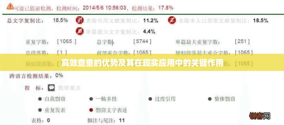 高效查重的优势及其在现实应用中的关键作用