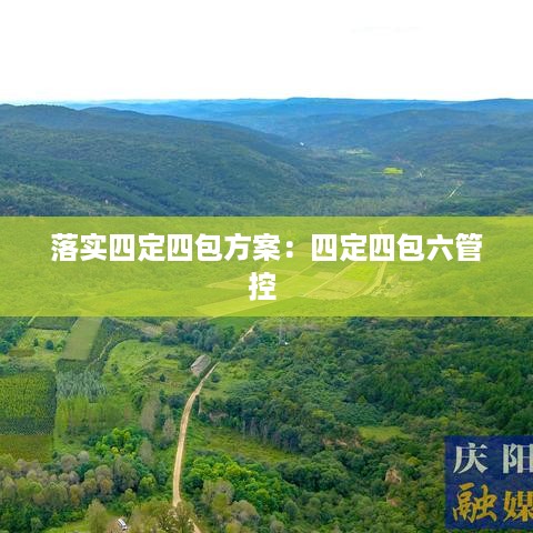 落实四定四包方案：四定四包六管控 