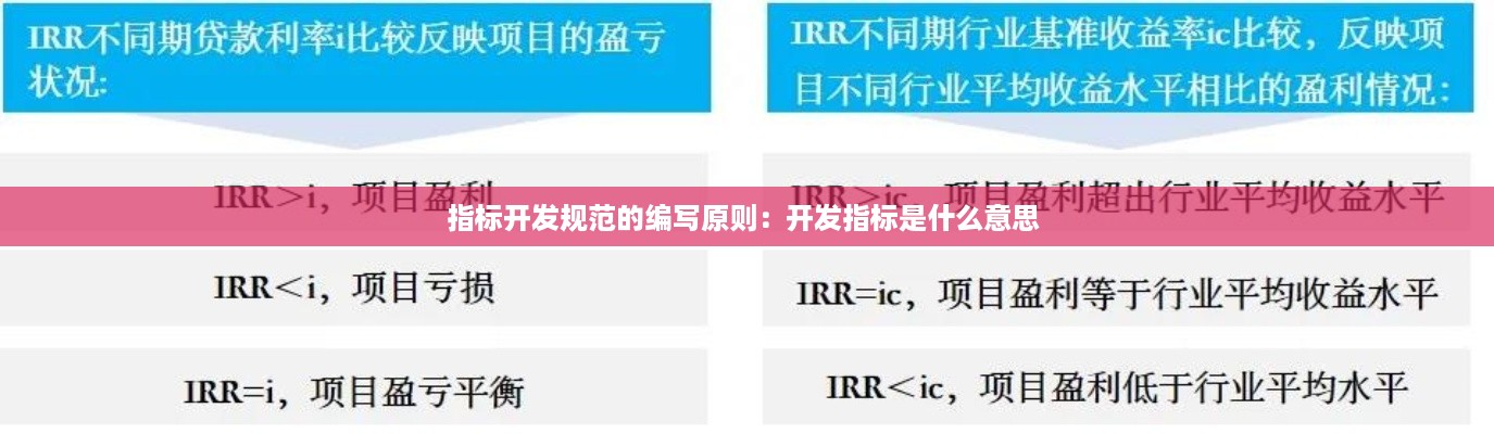 指标开发规范的编写原则：开发指标是什么意思 