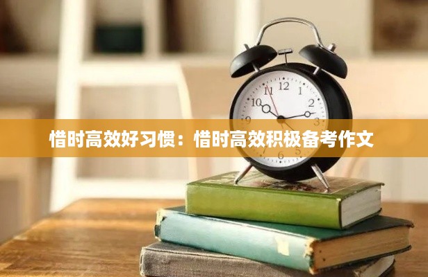 惜时高效好习惯：惜时高效积极备考作文 