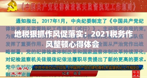 地税狠抓作风促落实：2021税务作风整顿心得体会 