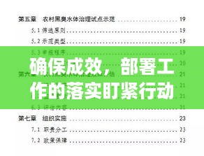 确保成效，部署工作的落实盯紧行动指南