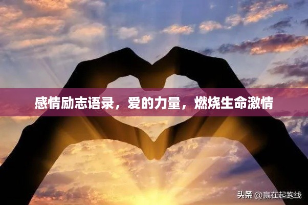 感情励志语录，爱的力量，燃烧生命激情