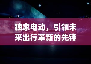 独家电动，引领未来出行革新的先锋力量