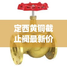 定西黄铜截止阀最新价格表及市场趋势深度解析