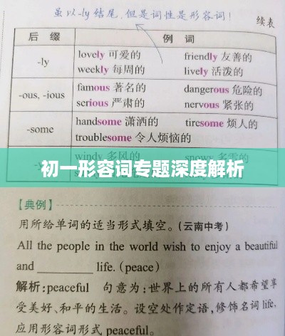 初一形容词专题深度解析