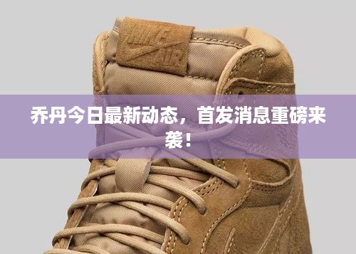 乔丹今日最新动态，首发消息重磅来袭！