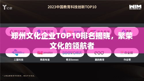 郑州文化企业TOP10排名揭晓，繁荣文化的领航者