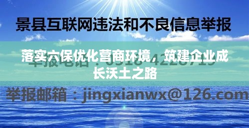 落实六保优化营商环境，筑建企业成长沃土之路