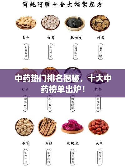中药热门排名揭秘，十大中药榜单出炉！