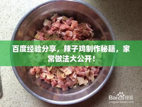 百度经验分享，辣子鸡制作秘籍，家常做法大公开！