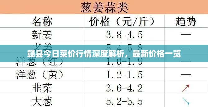 赣县今日菜价行情深度解析，最新价格一览