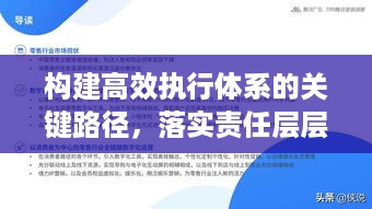 构建高效执行体系的关键路径，落实责任层层督导政策，助力执行力提升