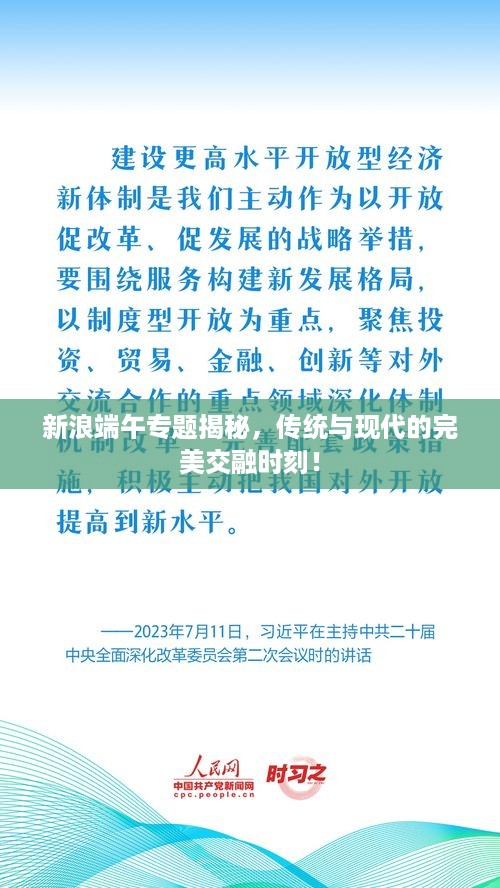 新浪端午专题揭秘，传统与现代的完美交融时刻！