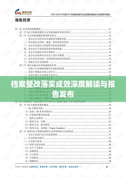 档案整改落实成效深度解读与报告发布