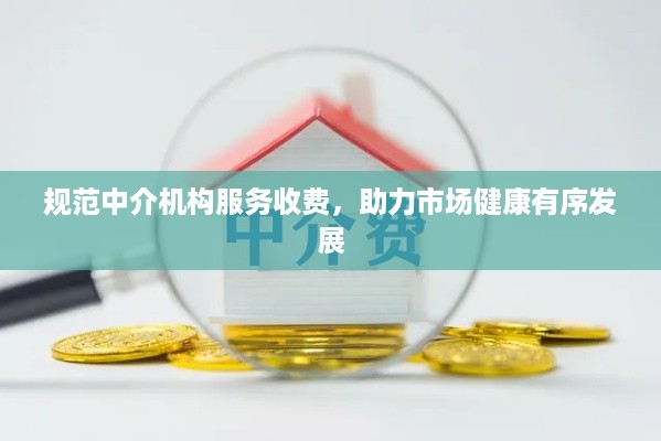 规范中介机构服务收费，助力市场健康有序发展