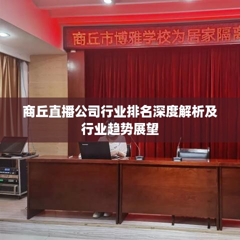 商丘直播公司行业排名深度解析及行业趋势展望
