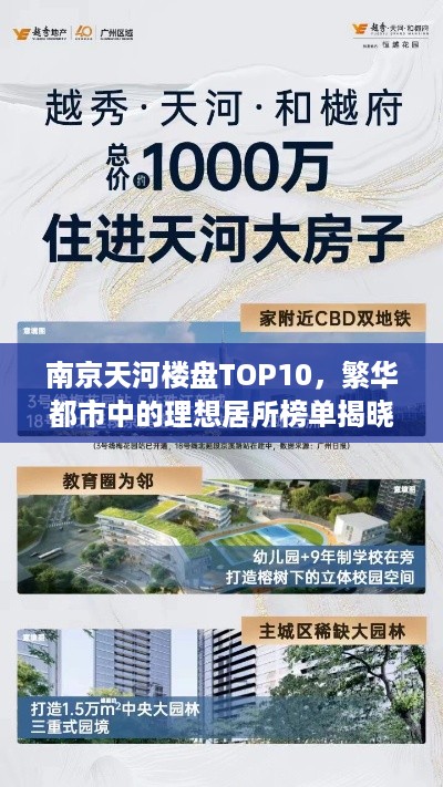 南京天河楼盘TOP10，繁华都市中的理想居所榜单揭晓