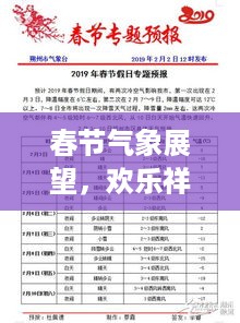 春节气象展望，欢乐祥和新年，天气预报专题抢先看