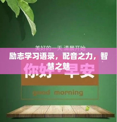励志学习语录，配音之力，智慧之魅