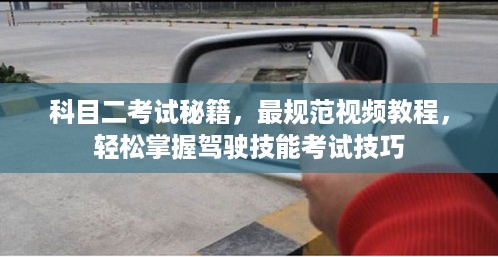 科目二考试秘籍，最规范视频教程，轻松掌握驾驶技能考试技巧